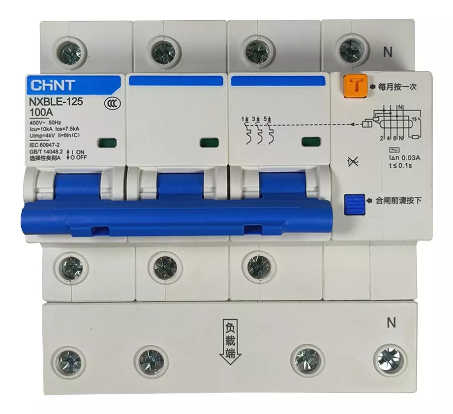 Devre kesici - Chint NXBLE-125 100A 3P