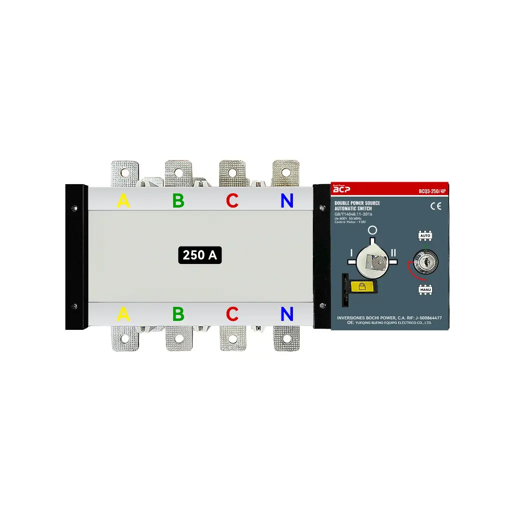 Transferencia Automática ATS BCQ3-250/250A 110V/4P
