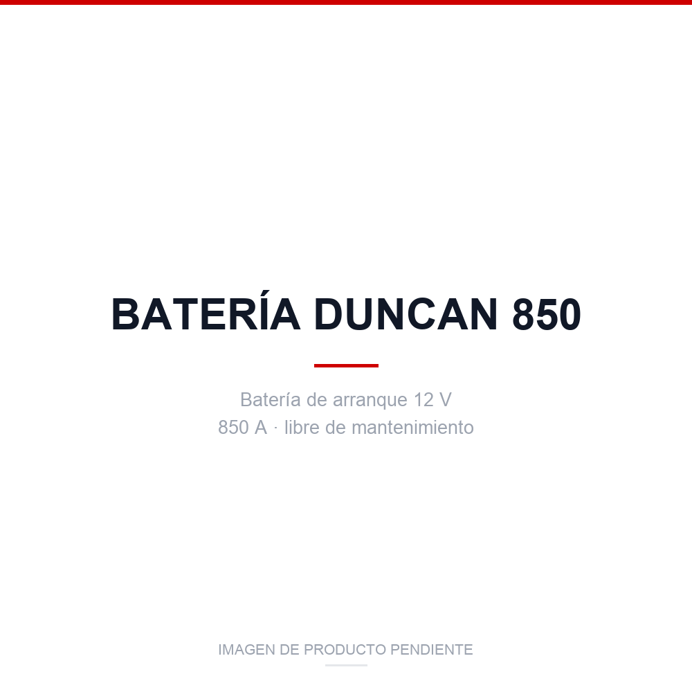 Batería - DUNCAN 850