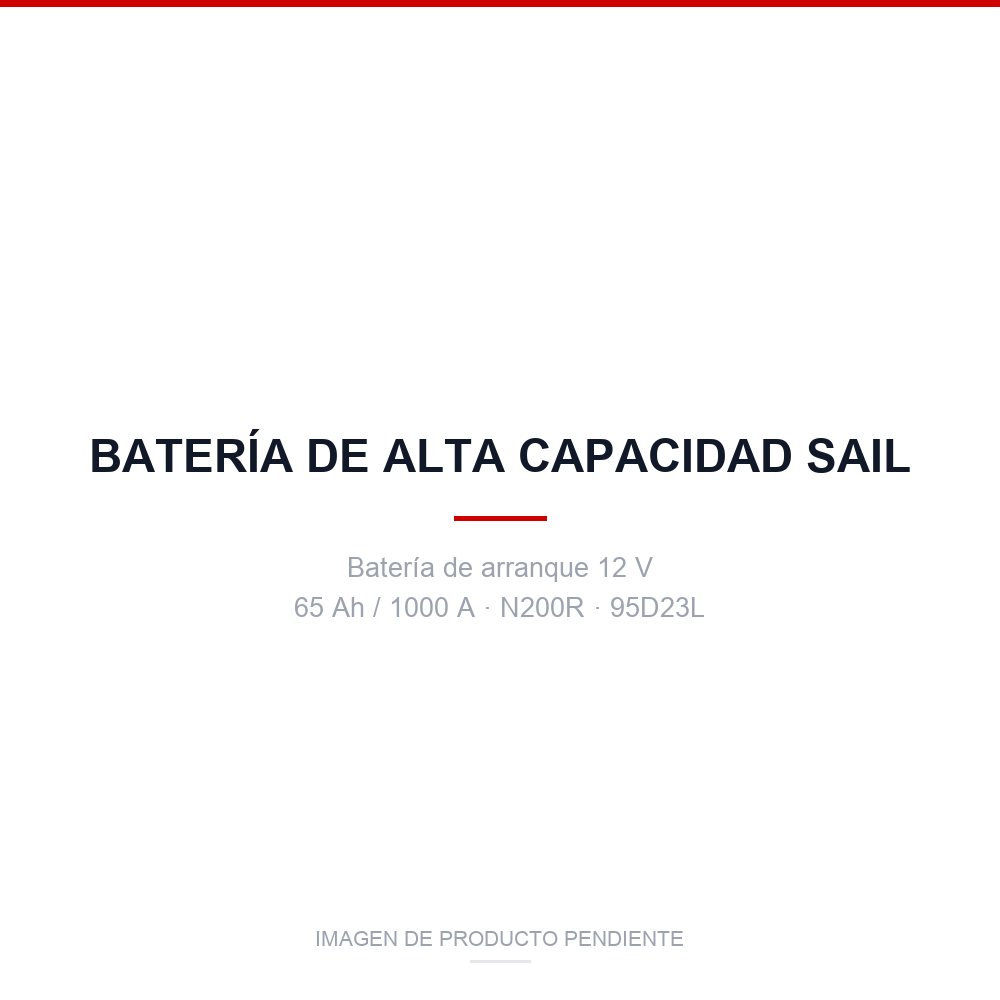 Bateria de Alta Capacidade - Sail