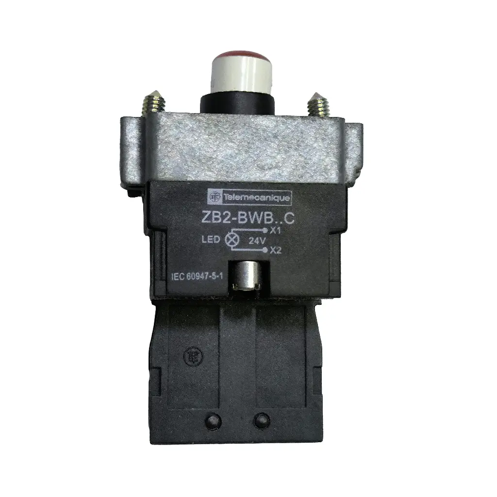 Botão de pressão ZB2-BWB41C Vermelho