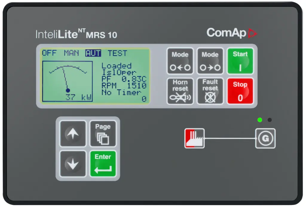 Contrôleur de groupe électrogène - ComAp InteliLite 2 NT MRS 10
