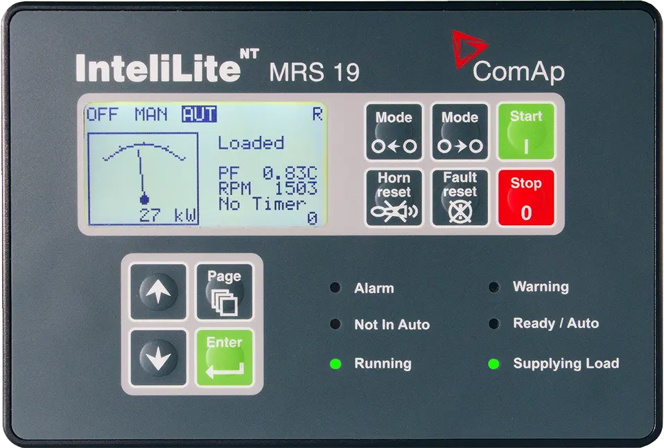 Controlador de grupo electrógeno - ComAp InteliLite 2 NT MRS 19