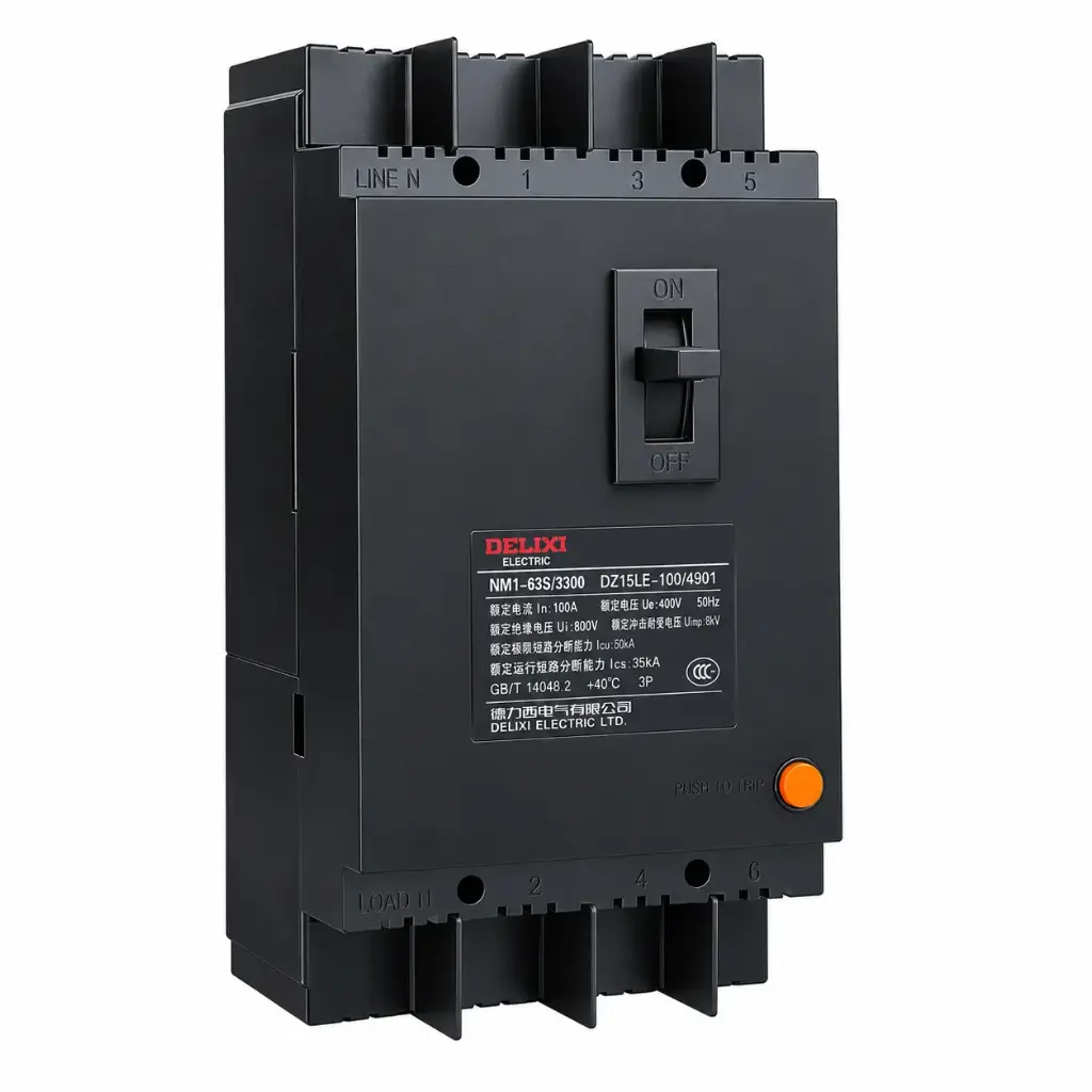 Circuit breaker - DELIXI DZ15LE-100/1004S 100AMP 4P