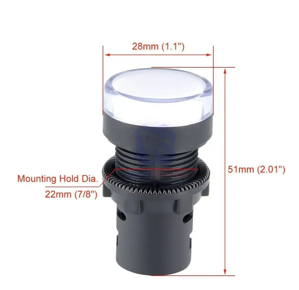 LUZ PILOTO LED BLANCO AD16-22D/S 110 VOL