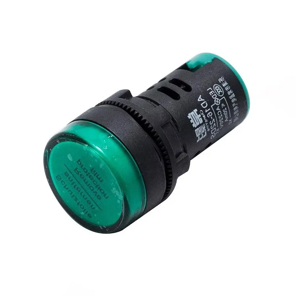 LED pilot light Green AD16-22D/S 12 VOL