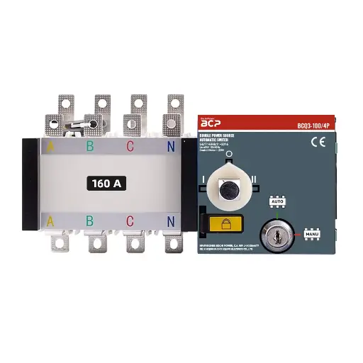 Commutateur de transfert - Transfert automatique ATS BCQ3-160/160A 110V/4P