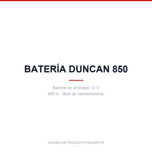 Batería - DUNCAN 850